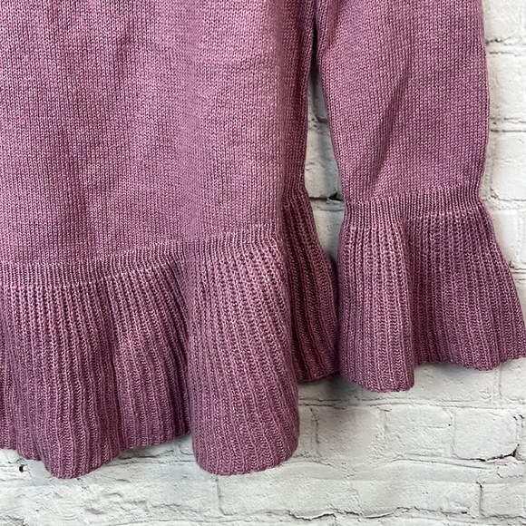 Style & Co Mauve Ruffle Trim Sweater Size XS - Picture 4 of 5